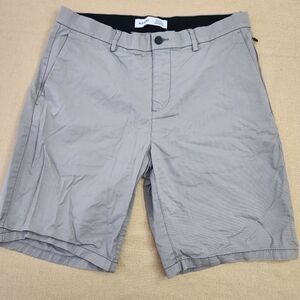 3/$25 Old Navy size 34 mens gray Ultimate Slim flat front 9.5 inch chino shorts